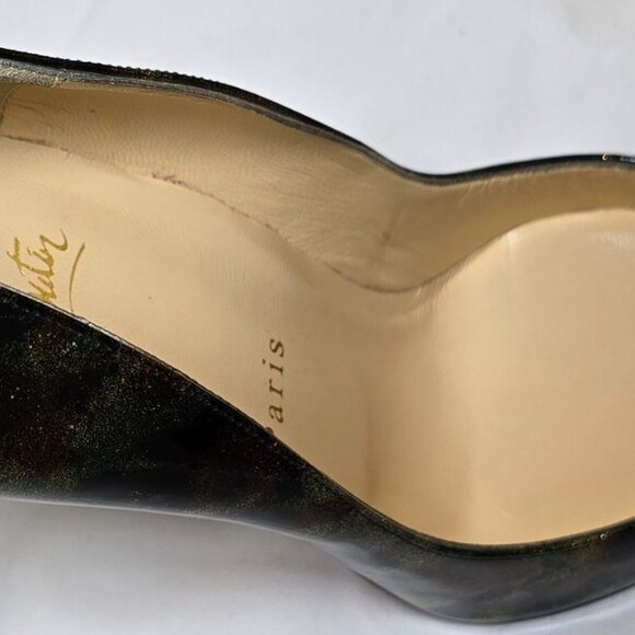 Christian Louboutin Pigalle Follies 100 Patent Milky Way - Picture 14 of 14